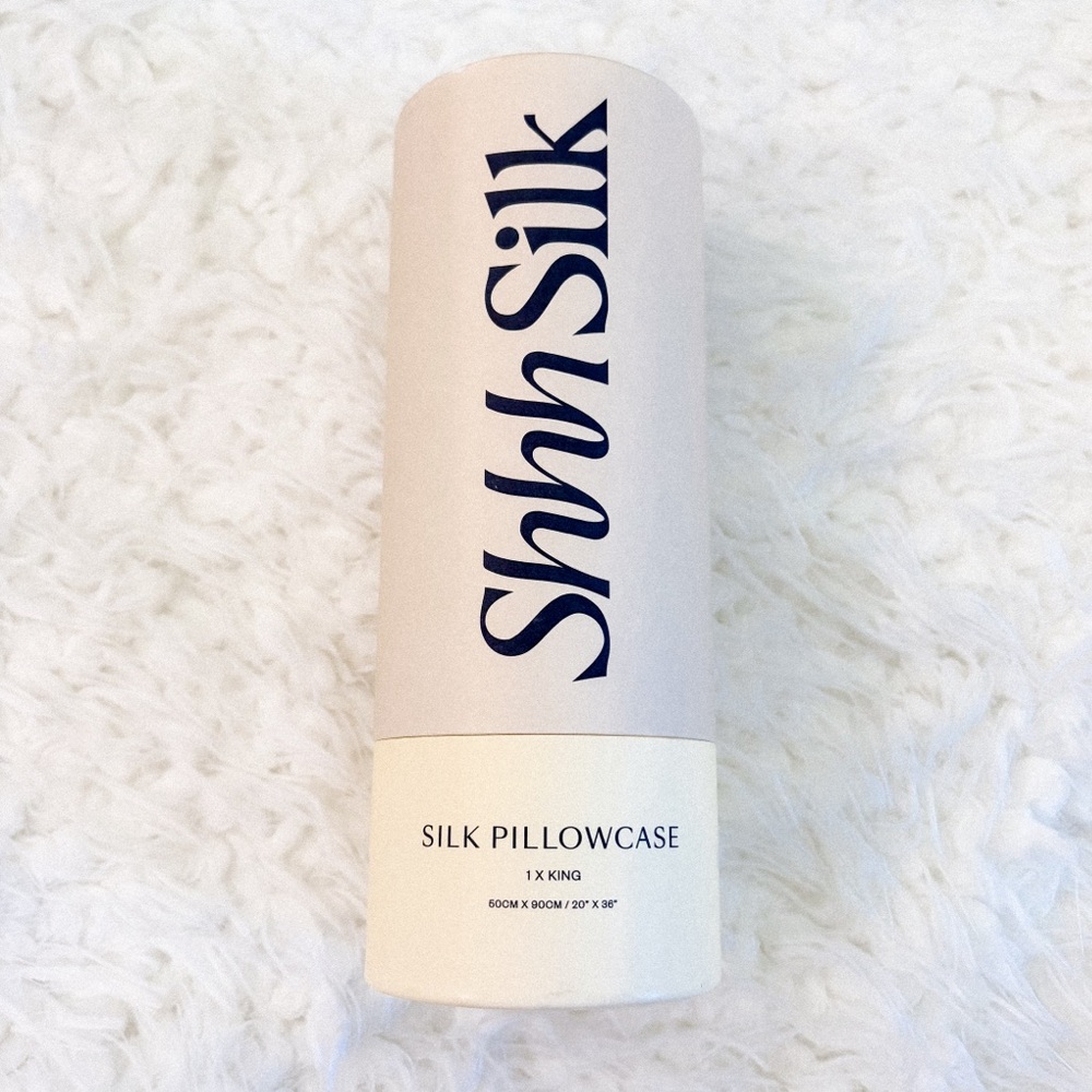 shhh silk pure white king size pillowcase